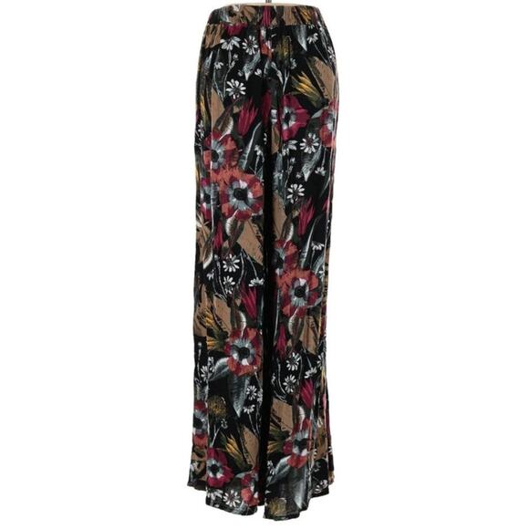 Free People In The Mix Cheetah Leopard Tropical XS Floral Print Pants - Picture 3 of 8